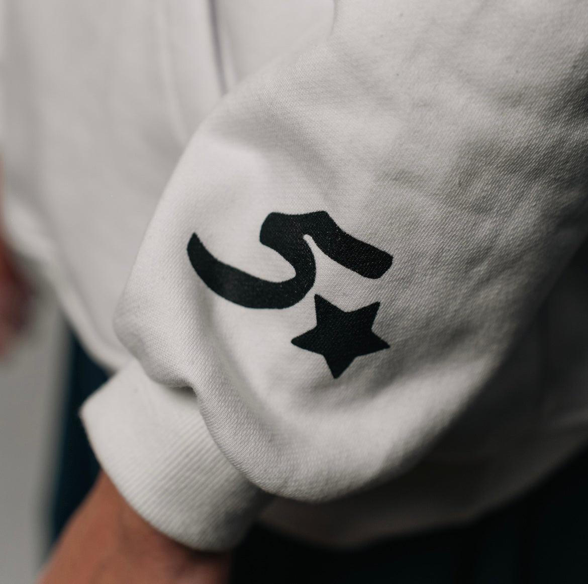 White Hoodie W/ Big Logo