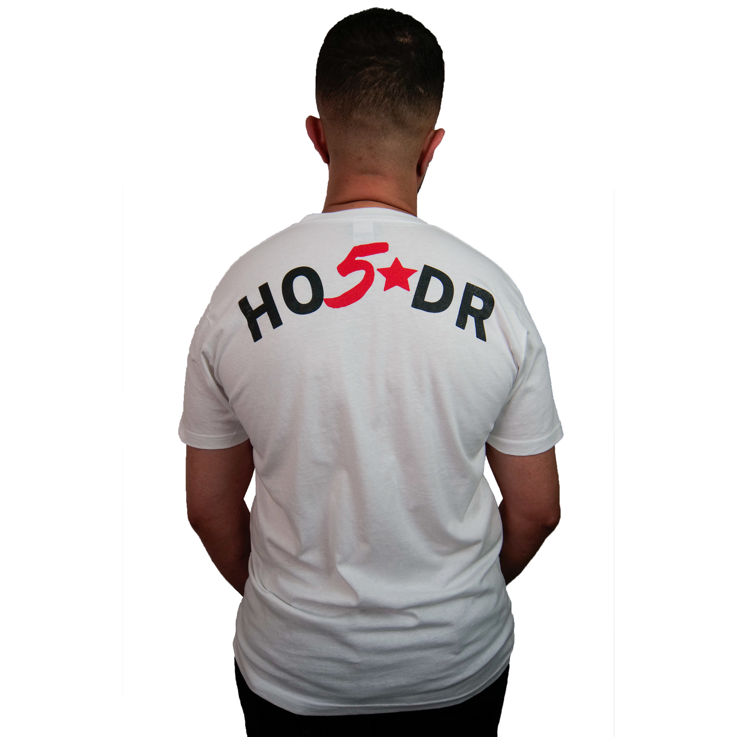 White W/ Red HODR Logo - Men's T-Shirt