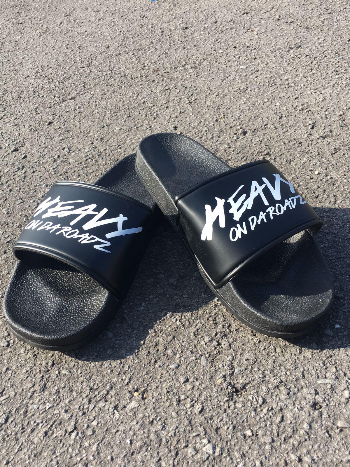 Black H.O.D.R Sliders - Heavy On Da Roadz