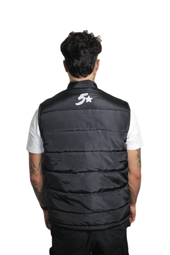 Black Body Warmer with White logo