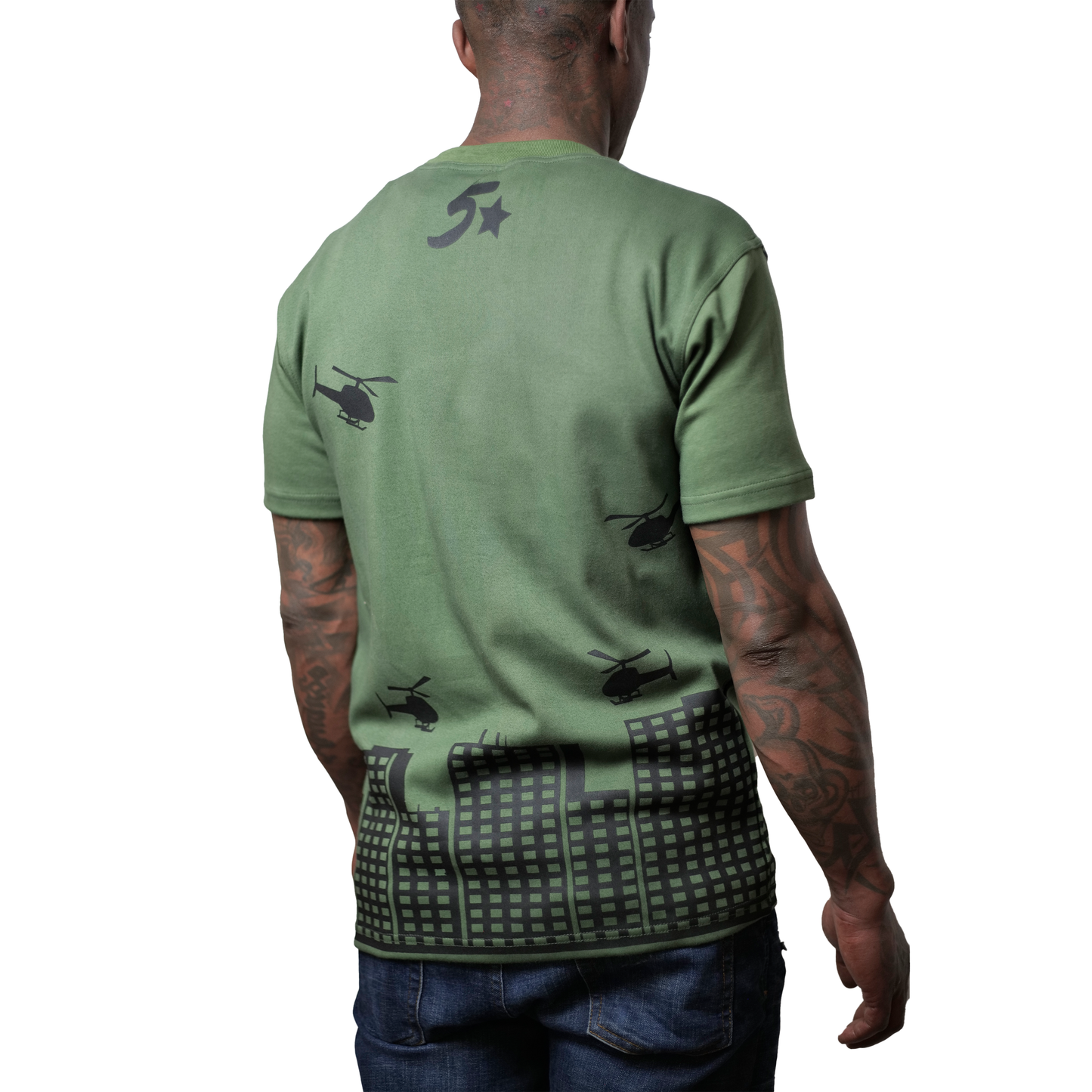 Green W/ Black HODR Logo - Men's T-shirt