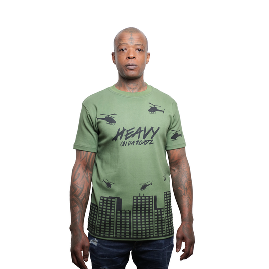 Green W/ Black HODR Logo - Men's T-shirt