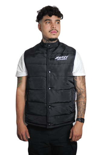 Black Body Warmer with White logo